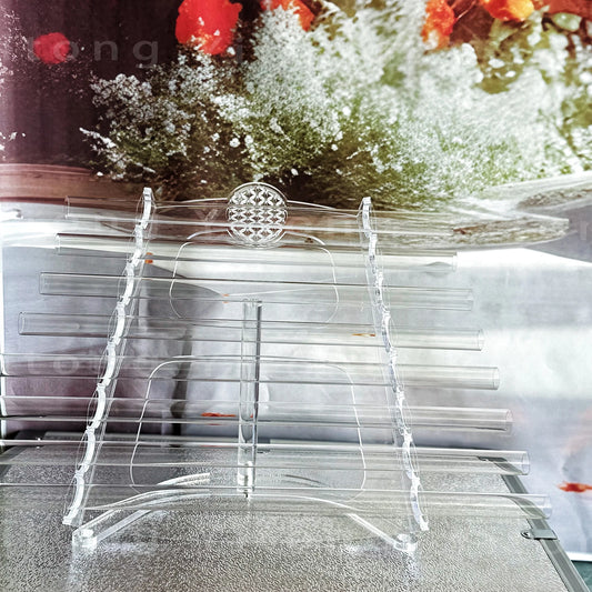 Spiritual Crystal Harp Customized Life Flower Clear Crystal Singing Harp Sound Healing Instruments Sound Bath Meditation