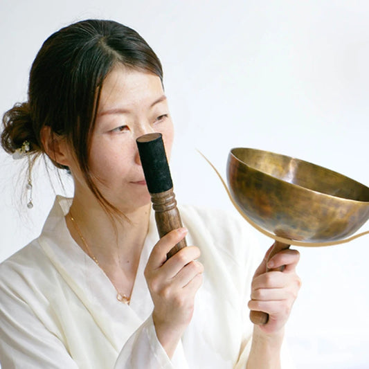 Tibetan Sound Bowls Relax Handmade Hand-Held Prayer Singing Bowl Detachable Meditative Yoga Musical Percussion Instruments