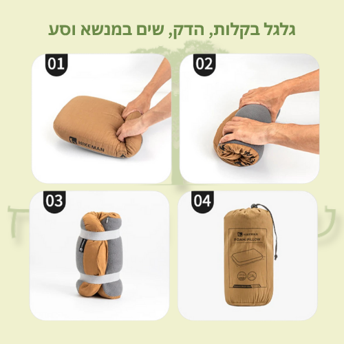 כרית ספוג זיכרון למנח צוואר אופטימלי או כרית מדיטציה אולטימטיבית