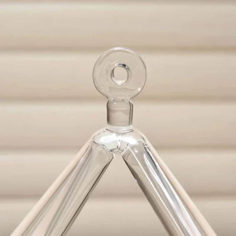 3-9 Inch Crystal Singing Pyramid Yoga Meditation Sound Healing Instruments Clear Quartz Triangular Tower Crystal Sound Bowl Gift