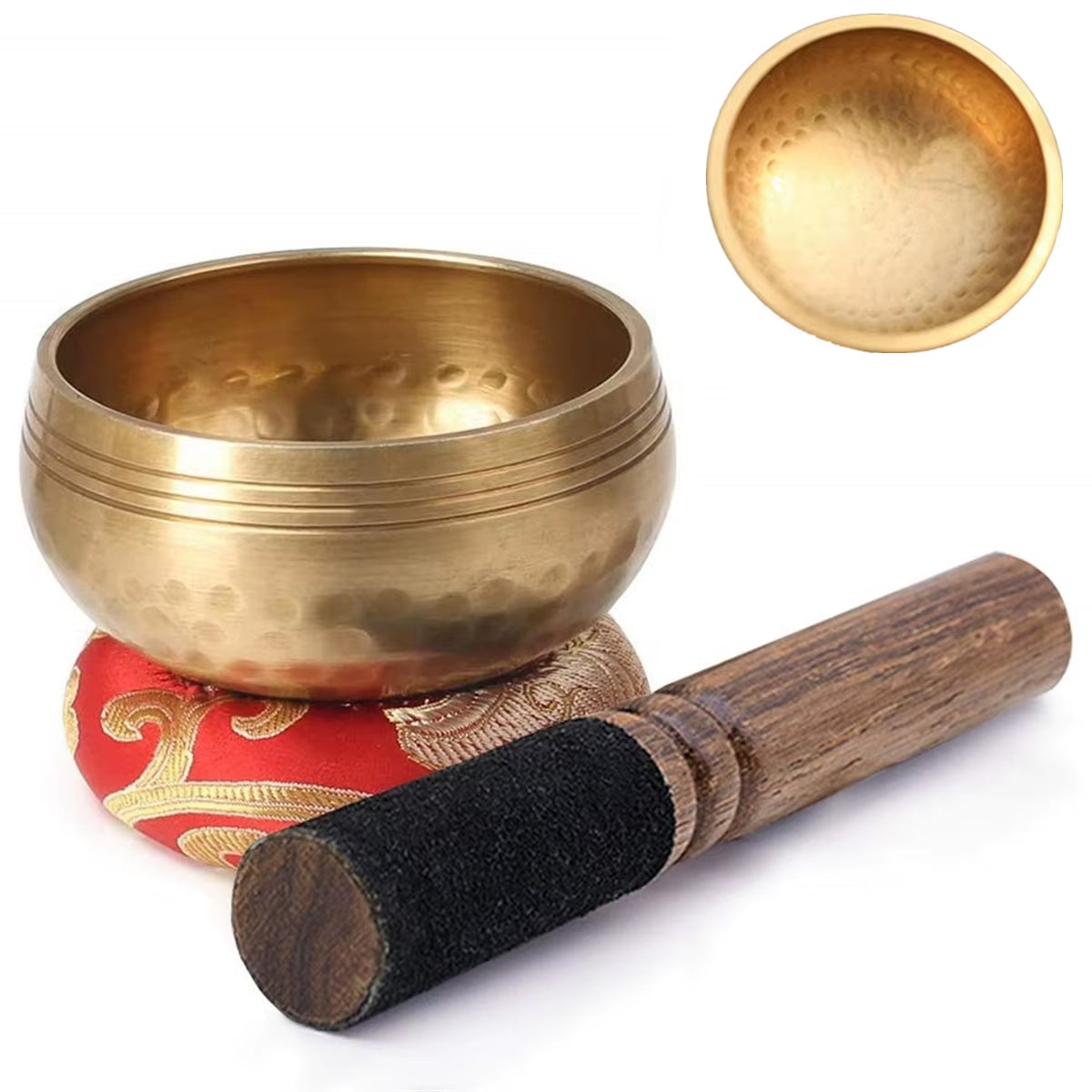 Mini Singing Bowl Nepal Handmade Tibetan Buddha Thumb Sound Bowl Music Meditation Yoga Religious Supplies Stress Relief