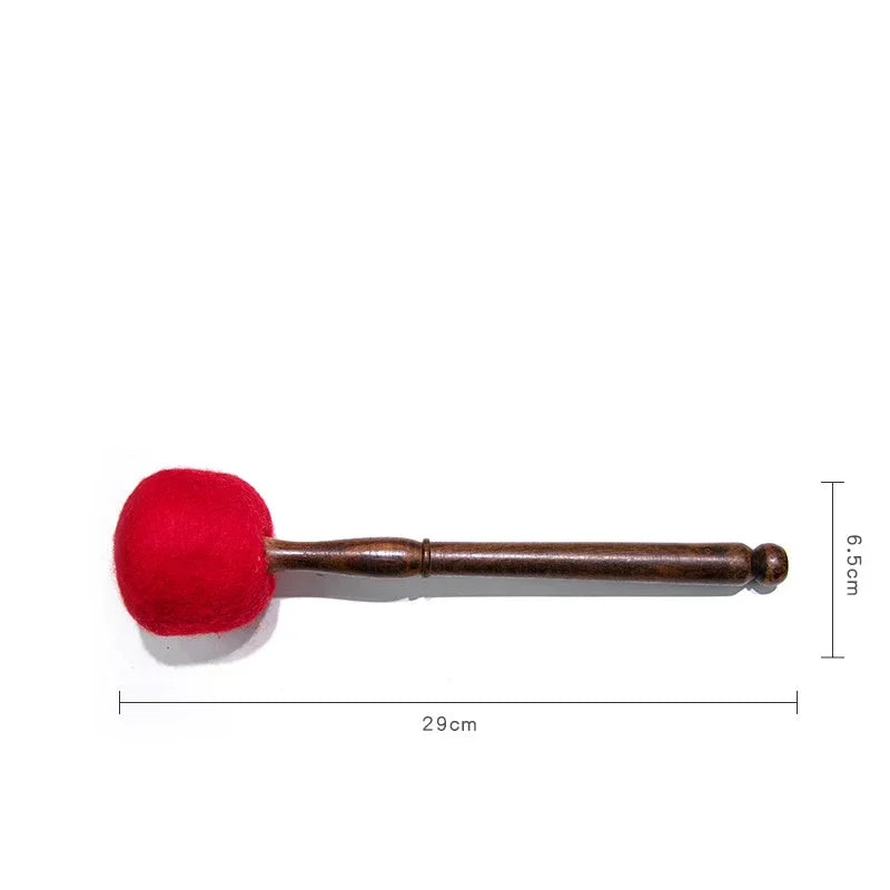 Yoga Singing Bowl Leather Stick Wool Felt Hammer Hammered Chakra Meditation Tibetan Bowl Leather Mallet Home Decor