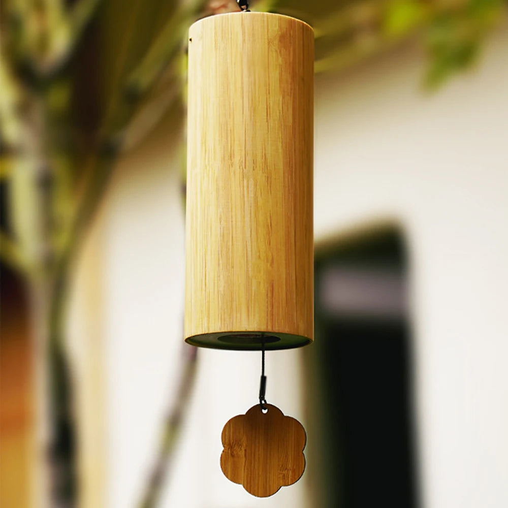 Wind Chimes Bamboo Chord Handmade Musical Windchime Outdoor Garden Patio Home Decor Meditation Bell Yoga Sound Healing Gifts