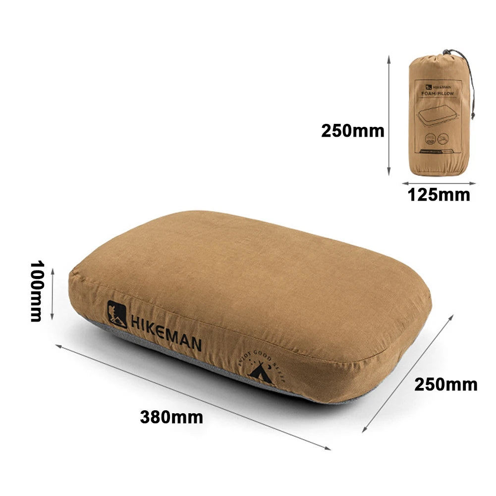 Soft Slow Rebound Memory Foam Pillow Outdoor Camping Traveling Cervical Pillow Portable Noonbreak Pillow Neck Support Pillow