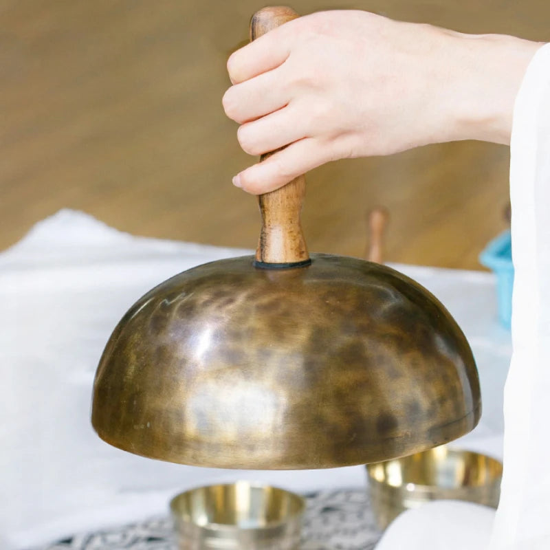 Tibetan Sound Bowls Relax Handmade Hand-Held Prayer Singing Bowl Detachable Meditative Yoga Musical Percussion Instruments